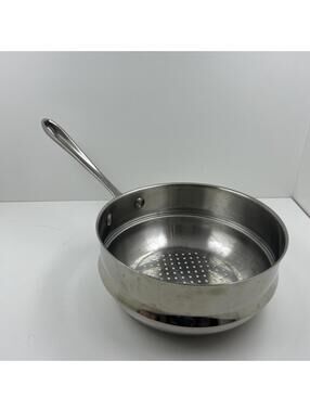 3Qt All-Clad 8” Stainless Steel Double Boiler Steamer Strainer Insert No Lid